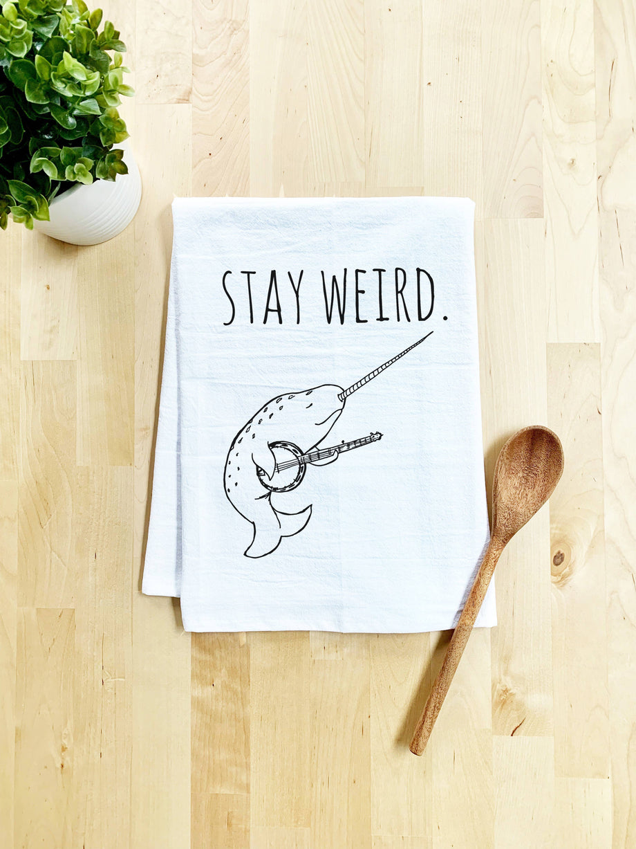 Funny Dish Towels - Screen Printed on Recycled Cotton Flour Sacks Moonlight  Makers